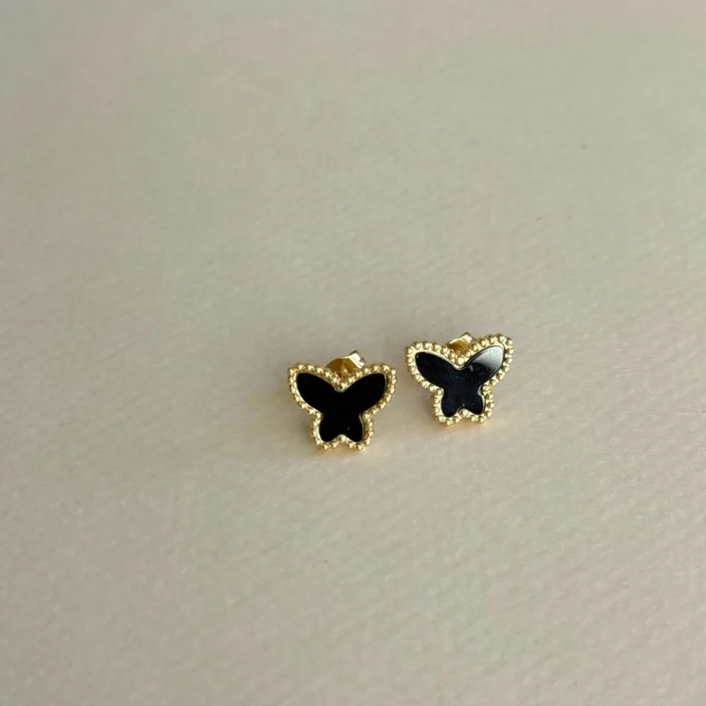 Black Butterfly Earrings N1798